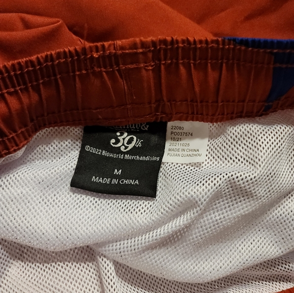 NWT MENS PATRIOTIC 2 front pocket one back pocket bathing swim trunks shorts MED - Picture 10 of 11